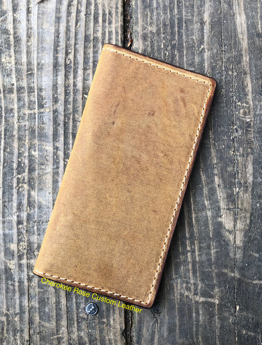 Custom Order~ Minimal Stamped or Initial Roper Style Long Wallet