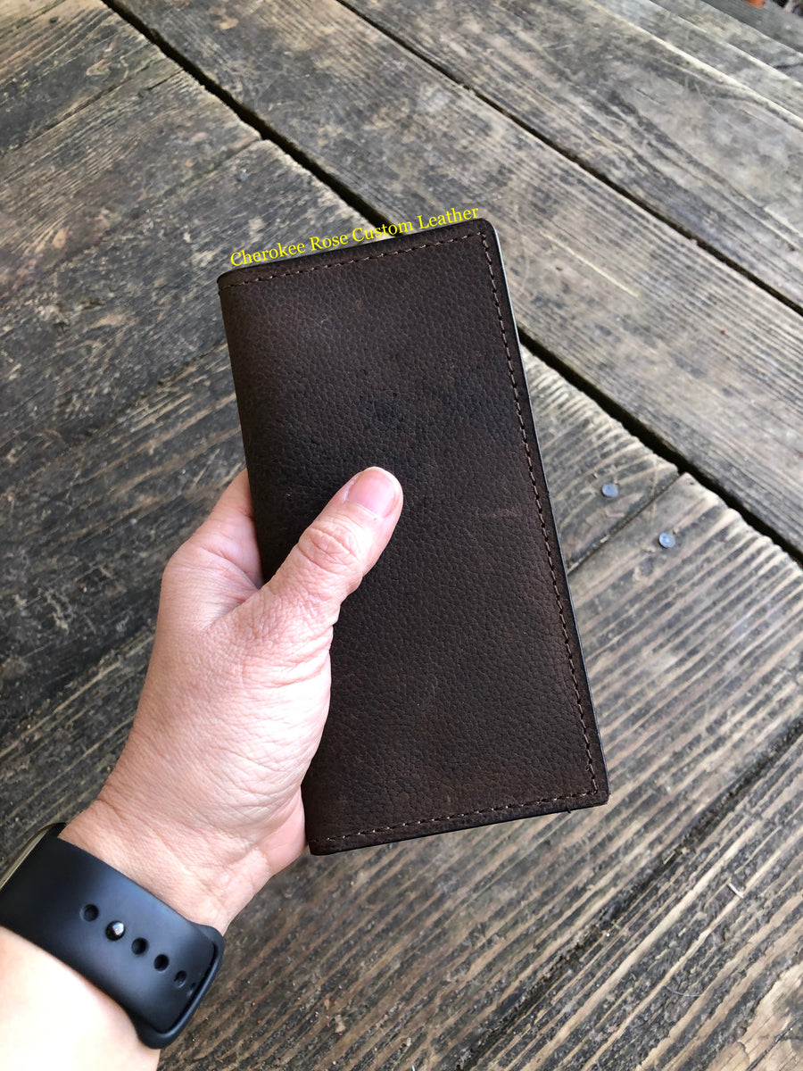 Custom Order~ Minimal Stamped or Initial Roper Style Long Wallet