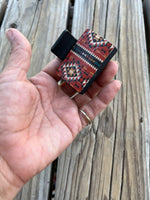 2 Inch Southwestern Tribal Design on Black Hair Claw Clip