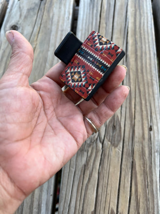 2 Inch Southwestern Tribal Design on Black Hair Claw Clip