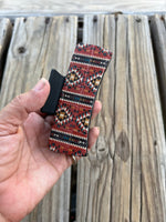 4 Inch Southwestern Tribal Design on Black Hair Claw Clip