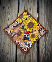 Custom Leather Graduation Cap Topper