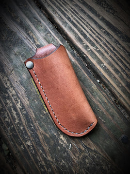 Custom Order- Vertical Style Leather Pocket Knife Sheath