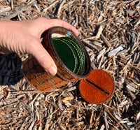 Leather Prickly Pear Cactus Coaster Gift Set