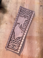 Texas and Show Heifer Natural Leather Show Stick Wrap
