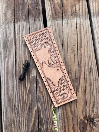 Texas and Show Heifer Natural Leather Show Stick Wrap