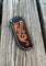 Custom Leather Vertical Carry Floral Carved Knife Sheath