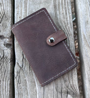 Medium Brown Oil Tanned Spiral Top Notebook Holder