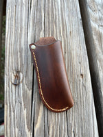 Vertical Style Plain Leather Knife Sheath