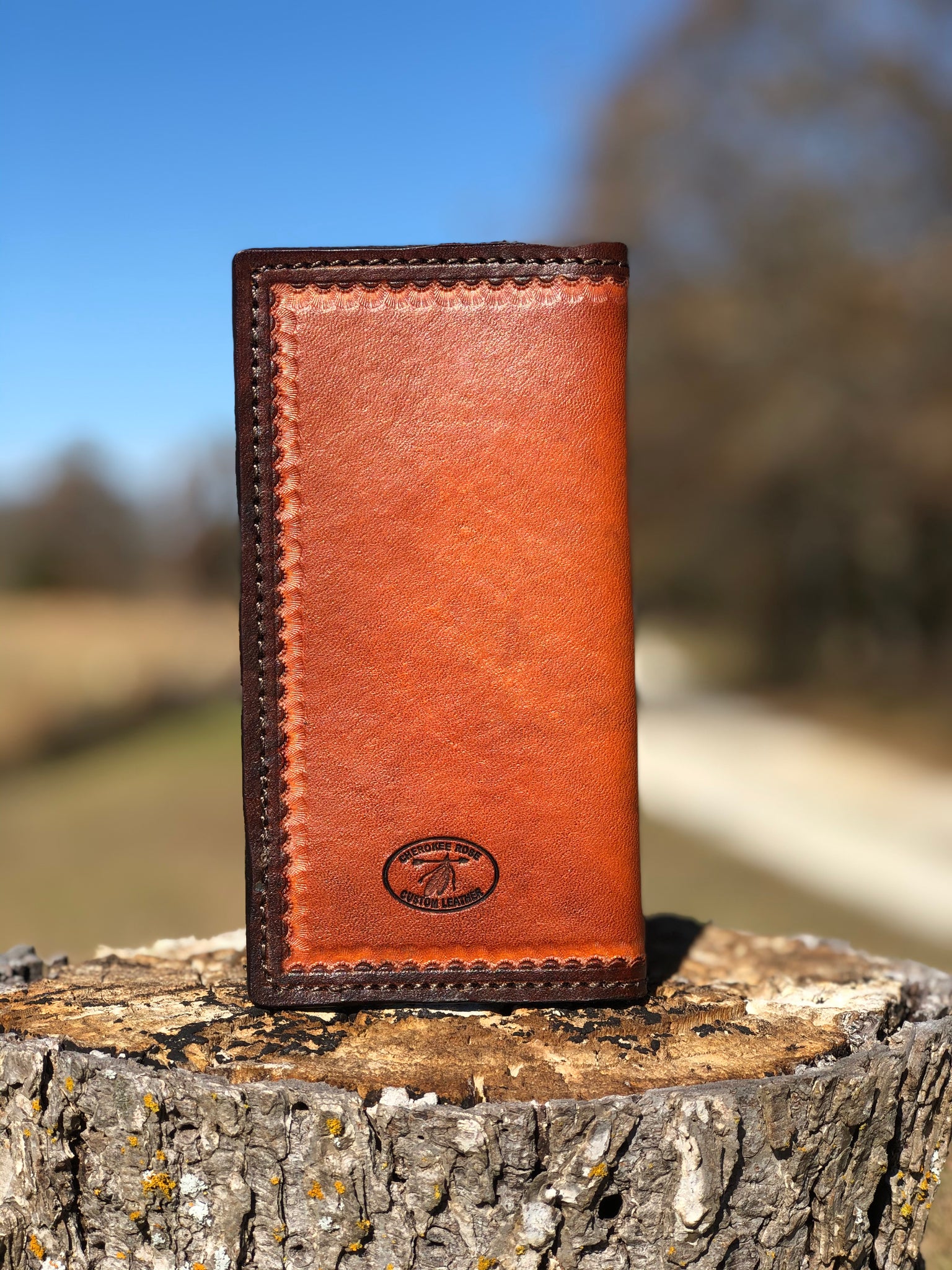 Custom Order~ Oil Tanned Leather Roper Style Long Wallet