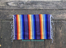 13" x 19" Purple Serape Placemat - Peyote Rose