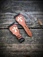 Custom Order~ Scalloped Style Leather Watchband