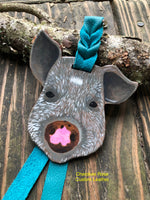 Custom Order Pudgy Pig Face Key Chain