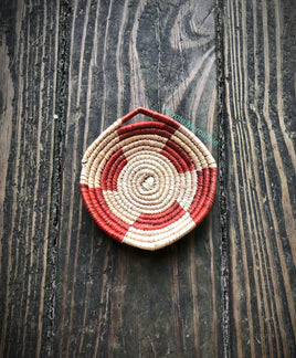 4.5" Mini Hand Woven Southwestern Hanging Basket