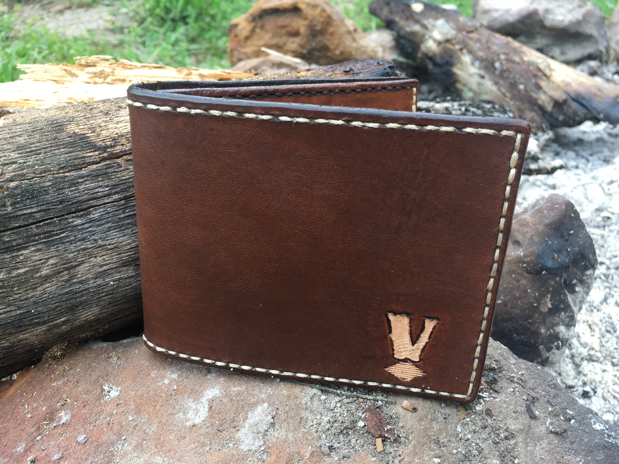 Shop Louis Vuitton Plain Leather Folding Wallet Small Wallet