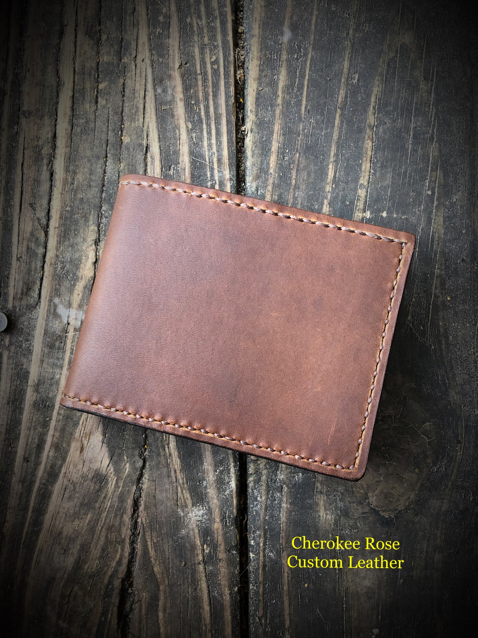 Men's Custom Order Bifold Leather Wallet