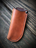 Custom Order- Vertical Style Leather Pocket Knife Sheath