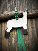 Hand Painted Show Lamb Key Chain