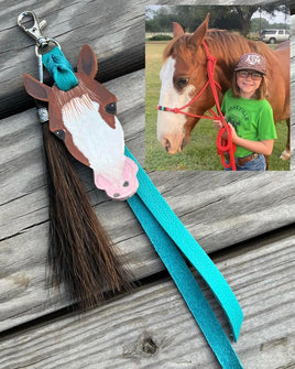 Custom Order Horse Face Key Chain