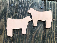 Custom Order Livestock Show Heifer Key Chain