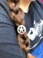 Silver Ranger Star Hair Tie - Peyote Rose